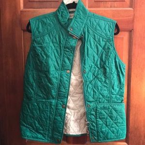 Barbour Liddesdale green quilted vest